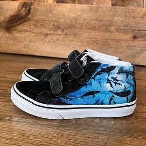 🦈 Vans kids - high tops - Velcro- sharks